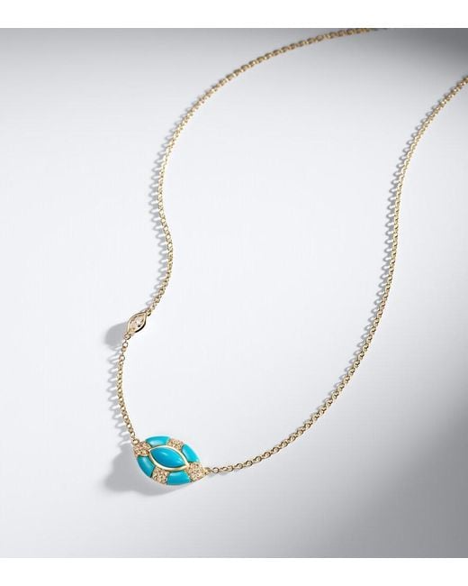 SHAY Blue Riviera 18Kt Necklace With And Diamonds