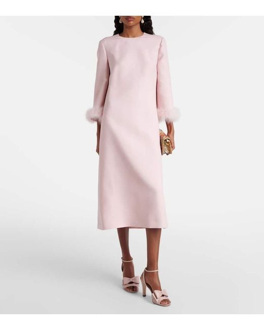 Abito Midi di Valentino in Pink