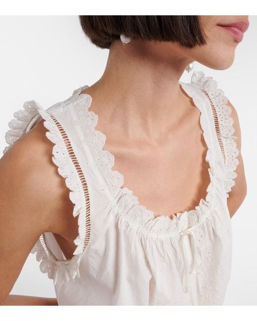 Doen White Top Traveler Aus Baumwolle