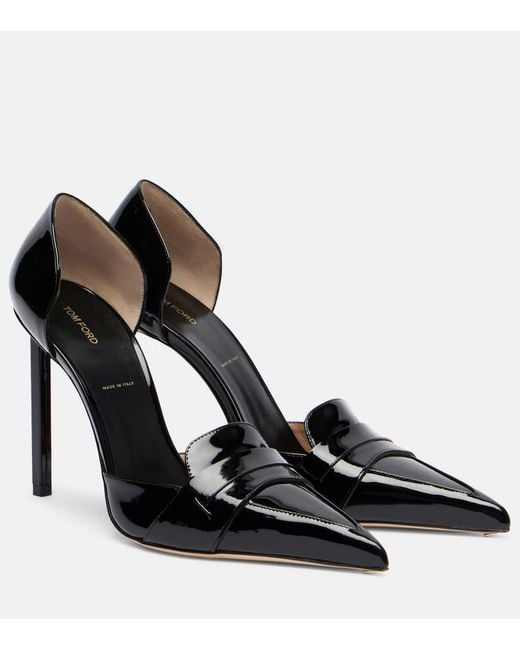 Tom Ford Black Pumps Aus Lackleder
