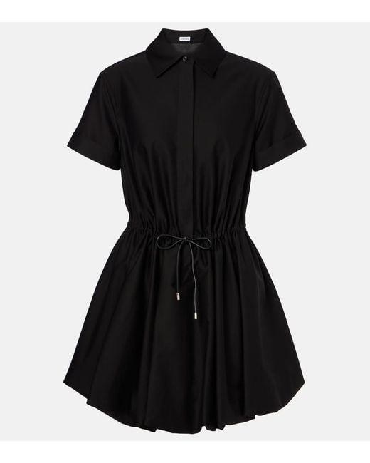 Loewe Black Minikleid Balloon Aus Gabardine