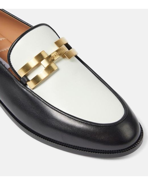 Aquazzura Multicolor Brandi Leather Loafers