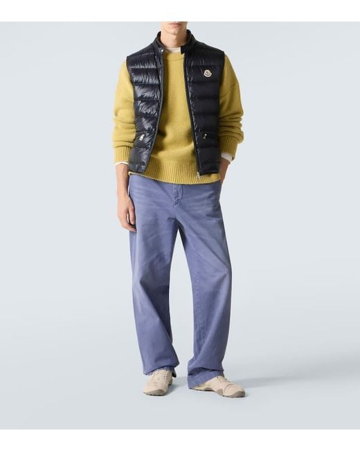 Moncler Blue Gui Down Vest for men