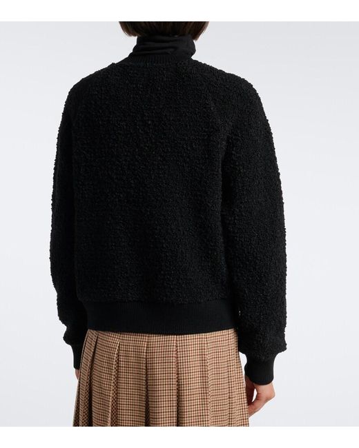 Moncler Black Boucle Cardigan