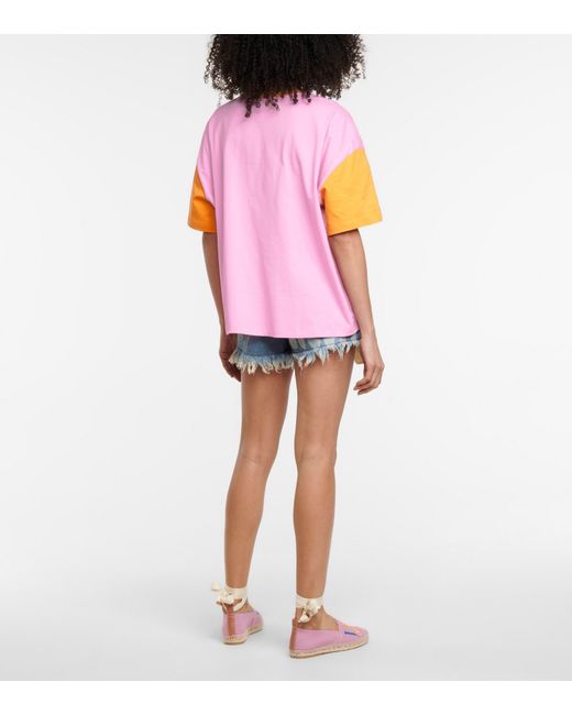 Loewe Paula's Ibiza Logo Cotton T-shirt in Pink | Lyst