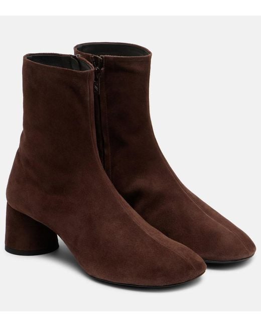 Proenza Schouler Brown Glove Suede Ankle Boots