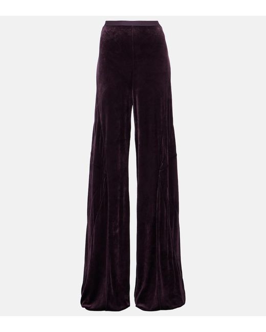 Rick Owens Blue Velvet Pants