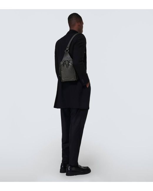Borsa a tracolla Loubifunk di Christian Louboutin in Black da Uomo