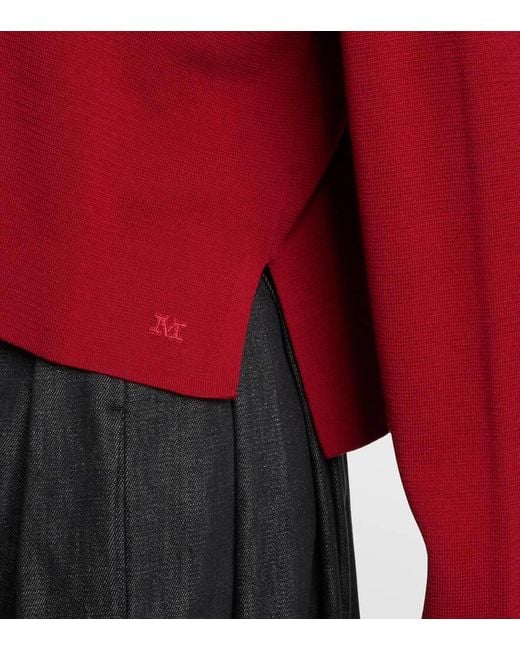 Jersey Angelo de lana Max Mara de color Red