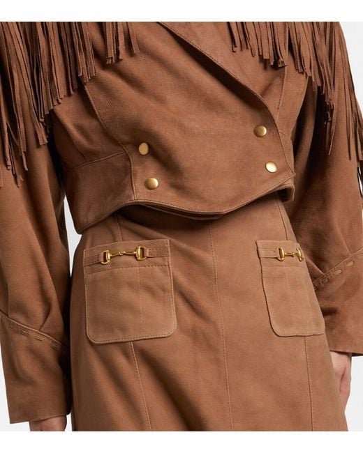 Rixo Brown Darragh Suede Jacket