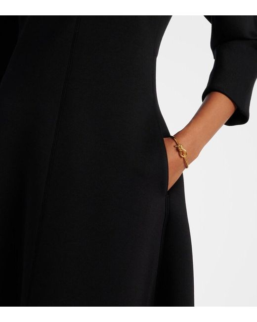 Max Mara Black Midas Jersey Midi Dress