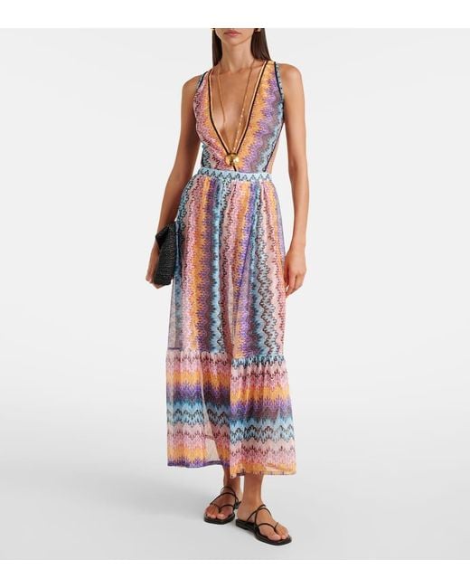 Missoni White Wave Beach Dress