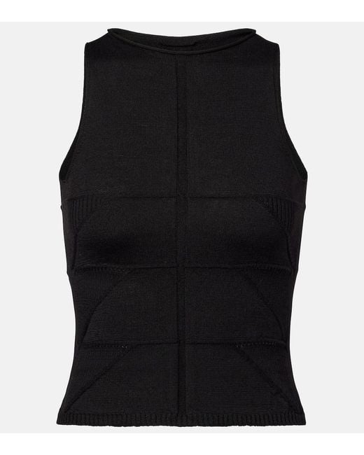Rick Owens Black Virgin Wool Top