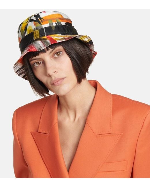 Gabriela Hearst Multicolor Printed Silk Bucket Hat