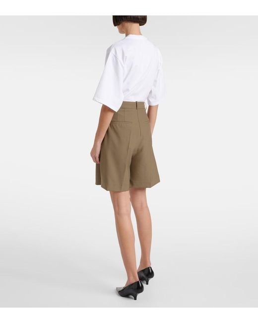 Rohe Green Virgin Wool Shorts