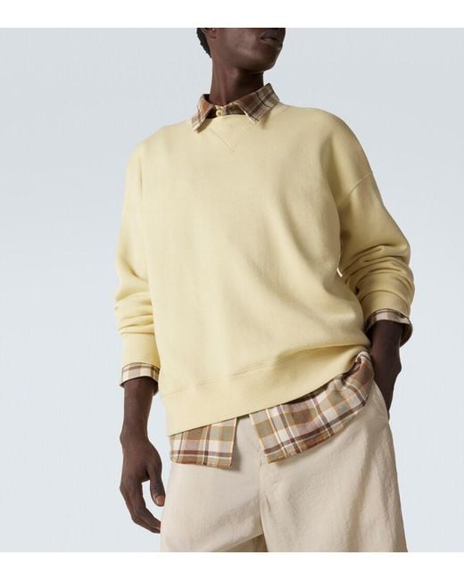 Visvim Natural Jumbo Wool And Cotton Sweatshirt for men