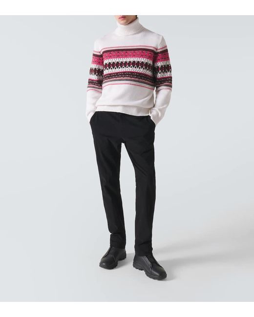 Zegna Rollkragenpullover Aus Kaschmir in Red für Herren