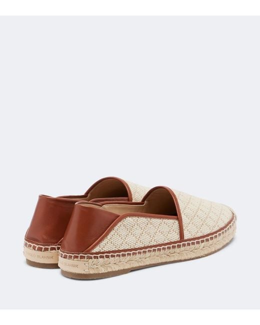 Manolo Blahnik Brown Espadrilles Espadra