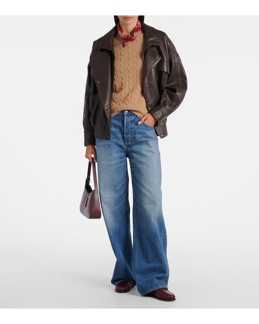 Polo Ralph Lauren Brown Julianna Wool And Cashmere Sweater
