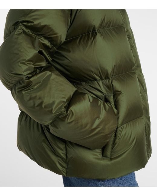 Polo Ralph Lauren Green Carly Water-Repellent Quilted Duck Down Wind Resistant Detachable Hood Short Puffer Jacket