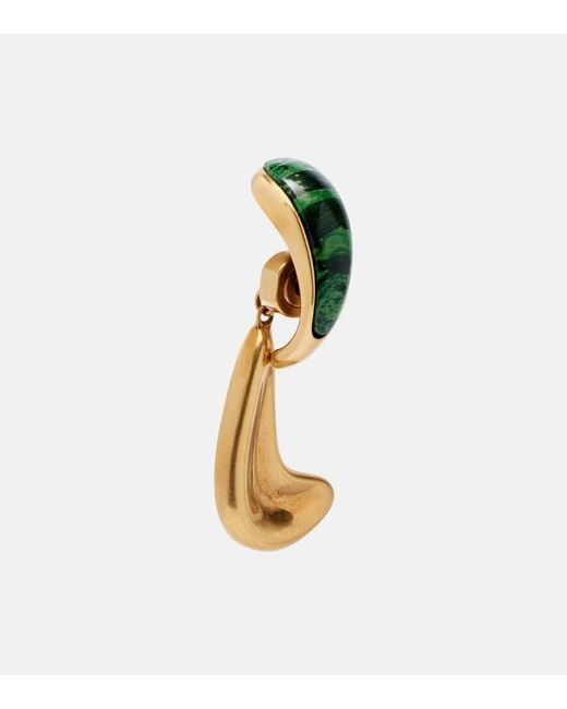 Khaite Metallic Cyclone 18Kt-Plated Drop Earrings