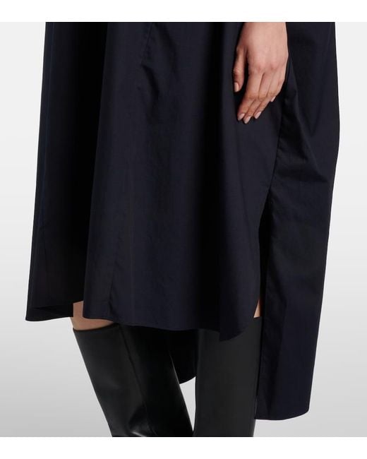Joseph Blue Dania Cotton Poplin Shirt Dress