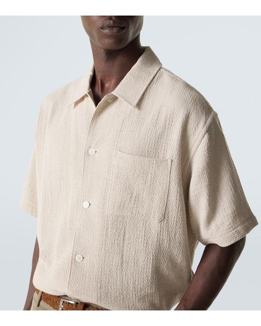 FRAME Natural Cotton-Blend Shirt for men