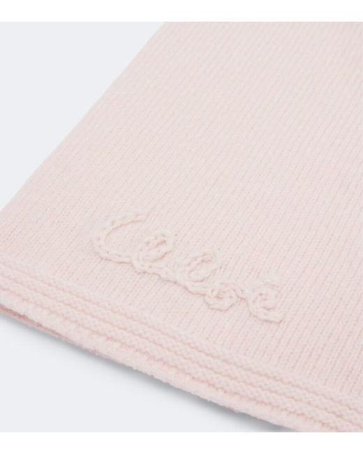 Chloé Pink Wool Balaclava