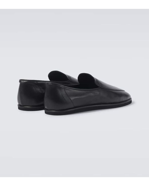 靴 AURALEE Leather Slip On 24AW AURALEE Leather Slip-On Shoes in Black for Men | Lyst
