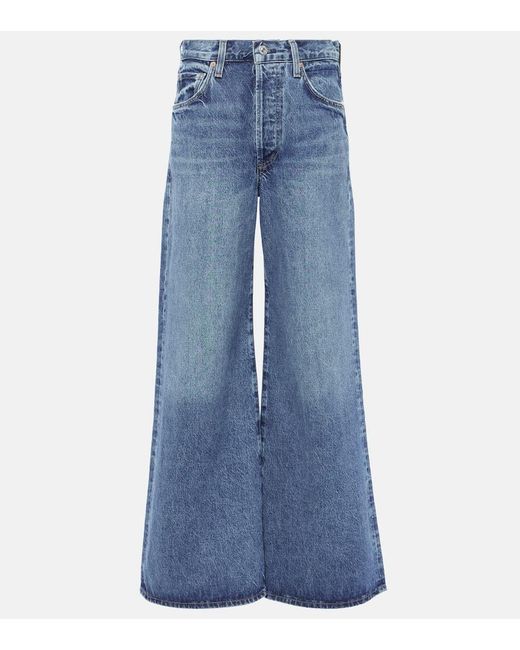 Jeans Bootcut Beverly A Vita Alta di Citizens of Humanity in Blue