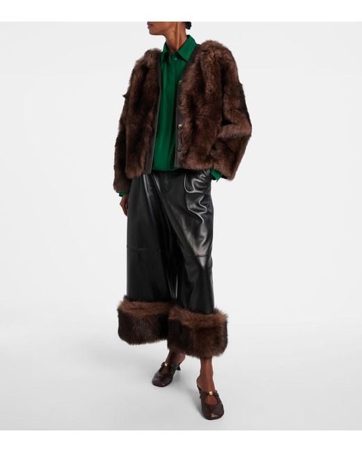Loewe Brown Shearling Jacket