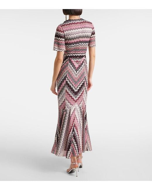 Missoni Purple Maxi Dresses
