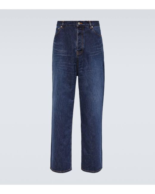 Jean ample a taille mi-haute Balenciaga pour homme en coloris Blue