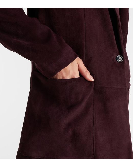 Stouls Purple Berliner Suede Blazer