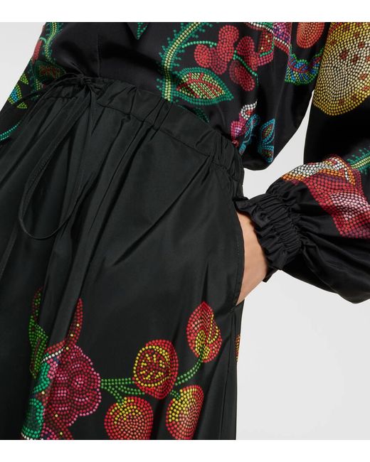 Falda midi de faya floral LaDoubleJ de color Multicolor