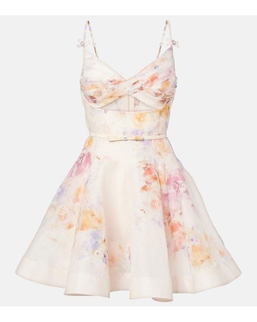 Zimmermann Pink Dress With Floral Motif