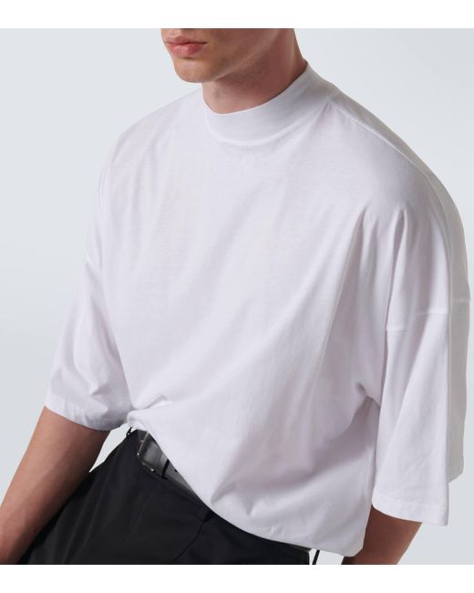 Jil Sander White Cotton Jersey T-shirt for men