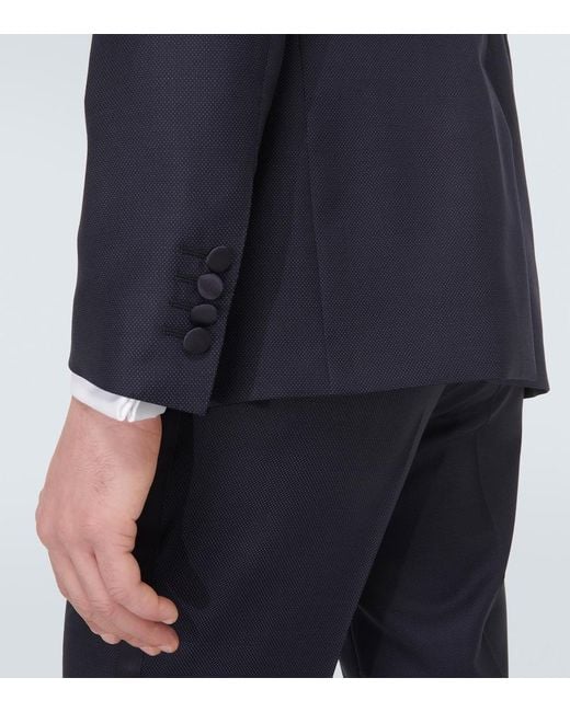 Dolce & Gabbana Blue Wool And Silk-Blend Suit for men