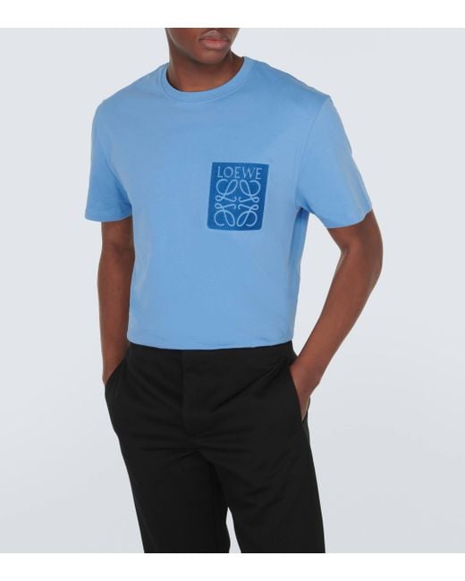 T-shirt en coton Loewe pour homme en coloris Blue