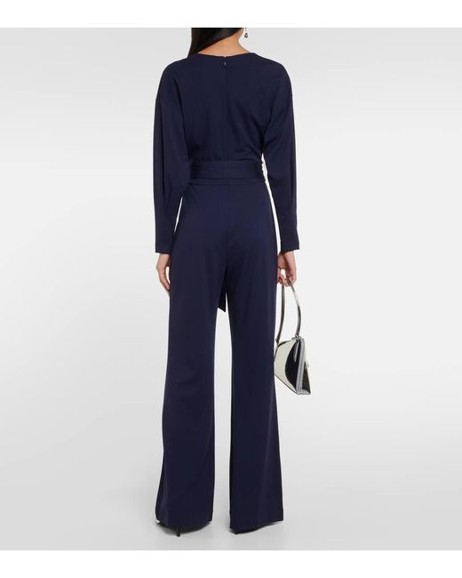Diane von Furstenberg Blue Jumpsuit Marilou Aus Jersey