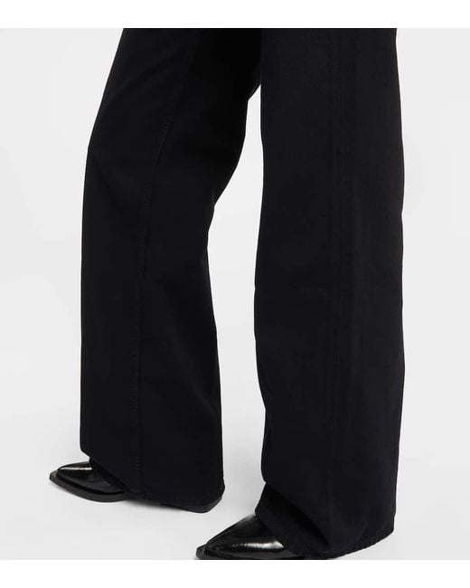 Re/done Blue High-Rise Wide-Leg Jeans '70S Ultra
