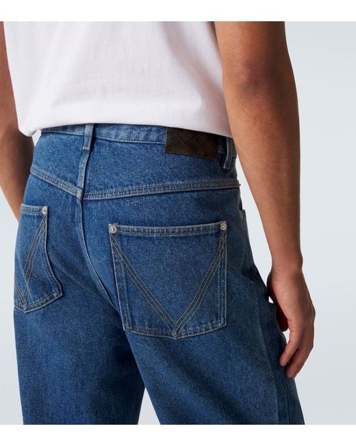Bottega Veneta Blue Wide-Leg Jeans for men