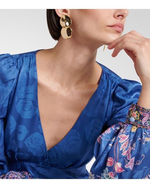 Jennifer Behr Natural Issey 18Kt-Plated Drop Earrings