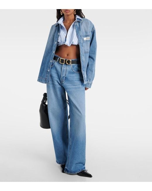 Camicia di jeans De-Nimes di Jacquemus in Blue