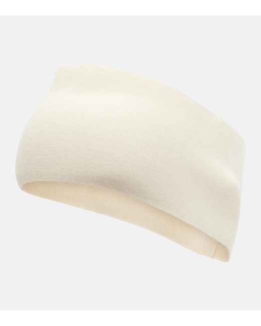 The Row Natural Ombrea Cashmere And Silk-Blend Headband