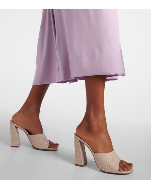 AMINA MUADDI Pink Brigitte Slipper 95 Mules