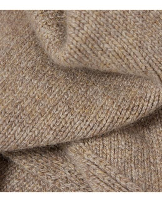 The Row Natural Mentas Cashmere Scarf