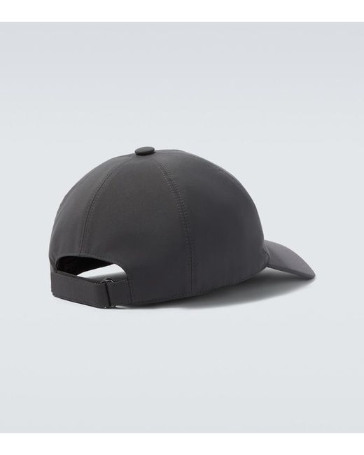 Brioni Bestickte Baseballcap in Gray für Herren