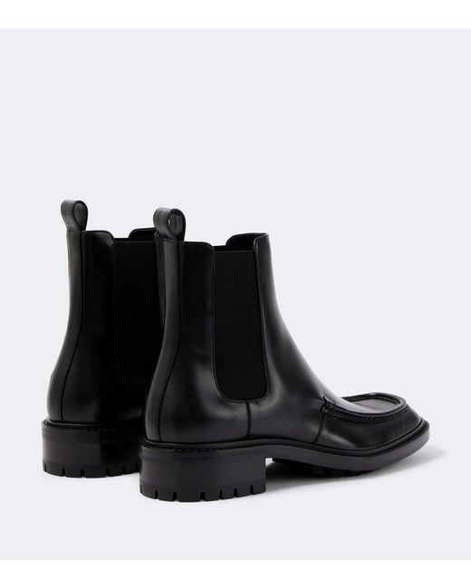 Saint Laurent Black Joe Leather Chelsea Boots for men