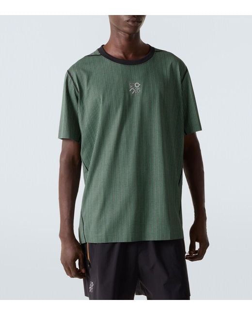Loewe Green X On Active Woven T-Shirt for men
